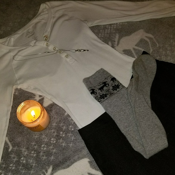 Aeropostale henley button thermal top - Picture 1 of 4